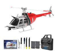 Hylukon RC Helicopter, 2.4GHz Single Propeller Aileron Free Helicopter with 6-axis Gyro, 6 Channel Radio Controlled Helicopter One Key Takeoff/Landing Three-Speed Adjustment, Gift for Kids Adults