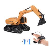 Hylukon Remote Control Excavator 2.4GHz 1:12 Gesture Sensing Remote Control Digger, RC Construction Toys for Teens Birthday Gift Construction Vehicle RC Tractor