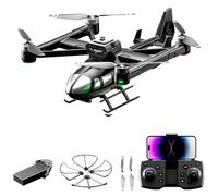 Hylukon Remote Control Quadcopter with Dual Camera 720P Brushless Motor 2.4GHz Airbus Quadcopter Five Sided Obstacle Avoidance Optical Flow Hovering Orbit Flight Gift for Kid Adult Black 1 Battery