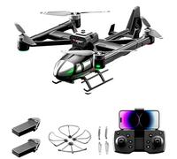 Hylukon Remote Control Quadcopter with Dual Camera 720P Brushless Motor 2.4GHz Airbus Quadcopter Five Sided Obstacle Avoidance Optical Flow Hovering Orbit Flight Gift for Kid Adult Black 2 Battery