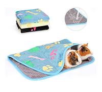HYLYUN Waterproof Guinea Pig Blankets, 3 Pack Washable Small Animal Fleece Cage Liners Pet Soft Sleep Mat Pad Cover Warm Flannel Throw for Hamster Guinea Pig Rabbit Chinchilla Hedgehog Ferret -60*40cm