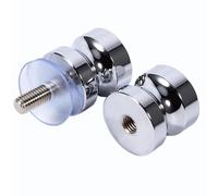 HYMAIPROSPERITY One Piece Shower Door Knobs Stainless Steel Shower Door Handle Silver Round Door Knob Chrome Door Handles for Door, Glass Shower Handle