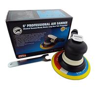 Hymair AT-991L 150mm 6" DA Palm Sander 6mm Random Orbit 10,000rpm Professional Air Sanding Machine with Vacuum attachment Dust Extraction and 6" Hook'N'Loop HookIt Backing Pad Included