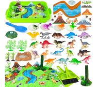 Hymaz Play Sand Sensory Bin Girls Boys Toys, Magic Sand Dinosaurs| Unicorn| Construction| Ice Cream Kits for 3-9 Year Old Girl Boy Kid Gifts Toys Birthday Presents, Play Sand Art Kit Sandbox