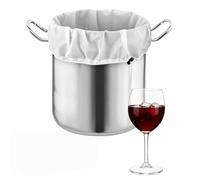 HYMC 1 PCS Muslin Bags,Fine Mesh Strainer Bag for Home Brewing Hops Grains ruit Cider Apple Grape Wine Making,Press Drawstring Straining Brew in a Bag for Cooking Coffee Yogurt（46 * 40cm）