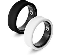 HYMC 2pcs scratch resistant silicone ring for both men and women, with scratch resistant elastic ring protector for gym, wedding rings, outdoor activities