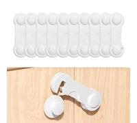 HYMC Easy-to-Install Child Safety Locks, 10-Piece Set for Effortless Baby-proofing Exploration, Suitable for Various cabinets, Drawers, and Refrigerator Doors.