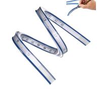 HYMC Flexible Curve Ruler,30cm（12in） Flexible Rulers Plastic Measure Woodworking Tool Bendy Rule for Drafting Engineering Drawing(Double Side Scale)