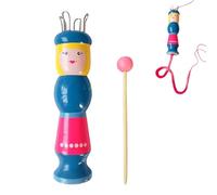 HYMC Knitting Dolly Craft Kit,Weaving French Doll Set, Create Fun Bracelets & Cords! an Ideal Creative Starter Kit for Kids & Adults. (BLUE)