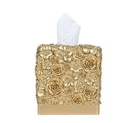 Hymmah Modern Square Tissue Box Cover Holder,Bathroom Accessories Decor Unique Design Tissue Box Cover for Bathroom Vanity Counter Tops Also Great for Bedrooms and Living Rooms