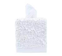 Hymmah Modern Square Tissue Box Cover Holder,Bathroom Accessories Decor Unique Design Tissue Box Cover for Bathroom Vanity Counter Tops Also Great for Bedrooms and Living Rooms