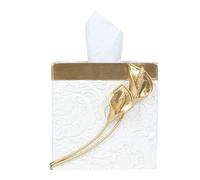 Hymmah Modern Square Tissue Box Cover Holder,Bathroom Accessories Decor Unique Design Tissue Box Cover for Bathroom Vanity Counter Tops Also Great for Bedrooms and Living Rooms