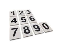 Hymn Board Numbers - Set of 6-100mm x 65mm
