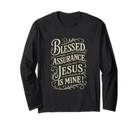 Hymns - Blessed Assurance Jesus is Mine - Vintage Christian Long Sleeve T-Shirt