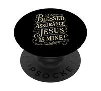 Hymns - Blessed Assurance Jesus Is Mine - Vintage Christian PopSockets Adhesive PopGrip