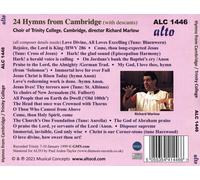 HYMNS FROM CAMBRIDGE (WITH DESCANTS)-MARLOW/CHOIR OF TRINITY COLLEGE,CAMBRIDGE N