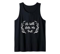 Hymns of Hope: He Will Hold Me Fast Christian Faith Design Tank Top