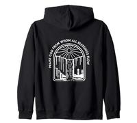 Hymns of Praise Christian Worship Scripture Quote Design Zip Hoodie