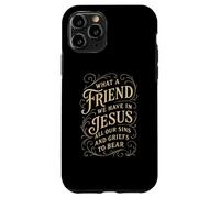 Hymns What a Friend We Have in Jesus Christian Vintage Faith Case for iPhone 11 Pro