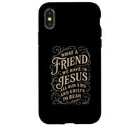 Hymns What a Friend We Have in Jesus Christian Vintage Faith Case for iPhone X/XS