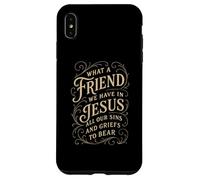 Hymns What a Friend We Have in Jesus Christian Vintage Faith Case for iPhone XS Max