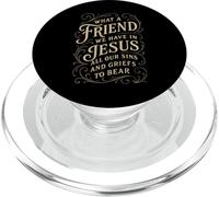 Hymns What a Friend We Have in Jesus Christian Vintage Faith PopSockets PopGrip for MagSafe