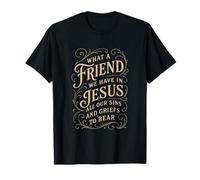Hymns What a Friend We Have in Jesus Christian Vintage Faith T-Shirt