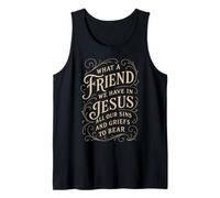 Hymns What a Friend We Have in Jesus Christian Vintage Faith Tank Top