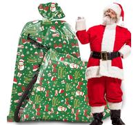 HYmoso Jumbo Bicycle Gift Bags, 2Pcs Extra Large Christmas Gift Bags for Oversized Giant Huge Xmas Presents, 72"x60" Reusable Storage Plastic Bag