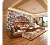 HYMZHL 3D Wall Mural Wooden Door Photo Wallpaper Non-Woven Decoration Poster Picture Design Modern for Living Room Kids Bedroom 137.8 x 100.7 inches(WxH)