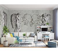 HYMZHL 3D Wallpaper Mural Angel Wall Poster Abstract Art Photo Non-Woven Effect Decoration for Bedroom Living Room 157.5 x 110.2 inches(WxH)