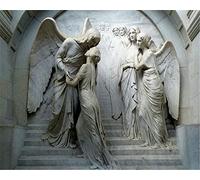 HYMZHL 3D Wallpaper Mural Angel Wall Poster Abstract Art Photo Non-Woven Effect Decoration for Bedroom Living Room 137.8 x 98.4 inches(WxH)