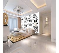 HYMZHL 3D Wallpaper Mural Butterfly Wall Poster Abstract Art Photo Wallpaper Non-Woven 3D Effect Wallpaper Mural Decoration for Bedroom Living Room Corridor 157.5 x 110.2 inches(WxH)