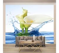 HYMZHL 3D Wallpaper Mural orchid Wall Poster Abstract Art Photo Non-Woven Effect Decoration for Bedroom Living Room 78.7 x 55.1 inches(WxH)