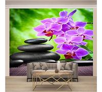 HYMZHL 3D Wallpaper Mural orchid Wall Poster Abstract Art Photo Non-Woven Effect Decoration for Bedroom Living Room 118.1 x 82.7 inches(WxH)