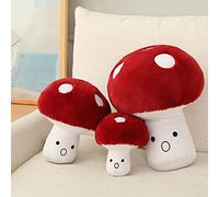Hynbasea 3D Creative Plush Pillows Mushroom Cute Surprised Mushrooms Throw Pillow (Medium (9.8"))