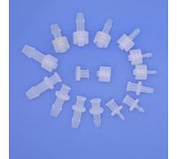 Hynec Polypropylene(PP) Luer Lock Adapter Kit for Tubing - 38-Pack with Male & Female Connectors(Caps), Suitable for Lab, Hose, and Industrial Use (2)
