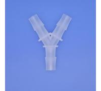 Hynec PP Equal Y-Fitting 3 Way Hose Connector 25-Pack, for Oxygen Tubing Pipe Household Fuel Gas Liquid Air , Barbed Tubing Adapter (12.7Y-1/2)