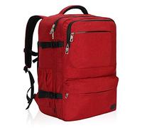 Hynes Eagle 44L Carry on Backpack Flight Approved Compression Travel Pack Cabin Bag, Red