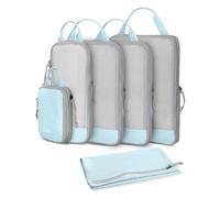 Hynes Eagle Compression Packing Cubes for Suitcase, 6 PCS Travel Organisers Bags for Backpack & Luggage, Holidays Travel Essentials Clothes Shoes Cosmetics Storage Bags