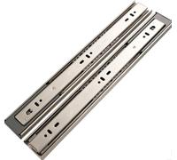 HynJGih 1 Pair Stainless Steel Drawer Slides, Full Extension Ball Bearings Slides, Cabinets, Wardrobes, Drawer Tracks(304 Amortiguación,40 cm)