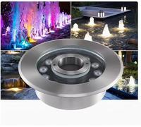 HynJGih 12/24V Underwater Pond Light, LED Ring Underwater Fountain Light, Park Square Fountain Light, LED Landscape Spotlight(White Light,18W(24V))