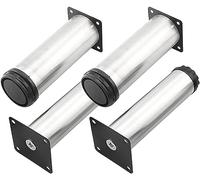 HynJGih 4pcs Furniture Legs Stainless Steel Kitchen Cabinet Legs Adjustable Feet Furniture Support Legs