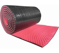 HynJGih Acoustic Foam Panel, Sound Absorbing Panel Self Adhesive Sponge Foam Rubber Roll, Flame Retardant Sound Proofing Padding(Red)