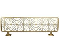 HynJGih Dividers For Dining Areas Countertop Low Screen Hollow Out Restaurant Decorative Partitions 30cm Low Fence(Gold-b,80cm)