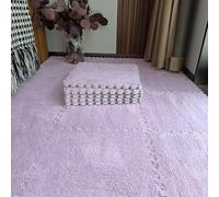 HynJGih Foam Floor Tiles, 18 Plush Foam Carpets, Interlocking Puzzle Mats, Non-Slip Mats, Easy To Clean(Purple)