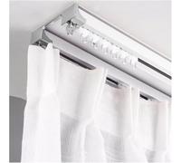 HynJGih Heavy-duty Curtain Conjoined Double Track Ceiling Mounting, Hospital/Clinics/Ward Room Separation Curtain Slider Rail(White,Length-7m/23ft)