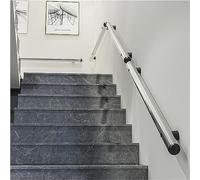 HynJGih KjoiDWz Stair Handrail Stainless Steel Stair Handrail Bannister Wall Mounted Metal Safety Grab Bar With Bracket(100cm)