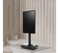 HynJGih Mobile TV Cart on Wheels - for 32-65 Inch LED Flat Screen, Horizontal and Vertical Screen Fixed, VESA 400x400mm