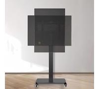 HynJGih Mobile TV Cart on Wheels，Horizontal and Vertical Screen Fixed，Portable TV on Wheels VESA 100x100-600x400